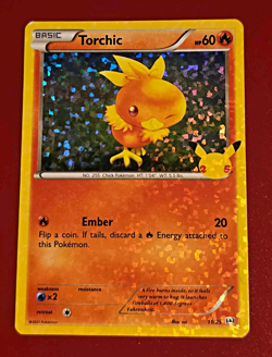 The Pokemon Company-Pokemon TCG Torchic 011/025 McDonald's 25th Holo Promo ENG - Image 1