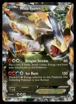 White Kyurem EX BW63 Holo Promo Black And White Promo Pokemon LP - Image 1