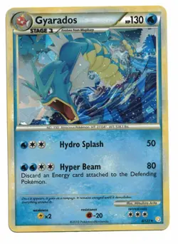 Pokemon Card: Gyarados SHATTERED HOLO 4/123 HeartGold SoulSilver HGSS Rare! GD - Image 1