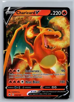 Charizard V 018/159 Holo V Rare Crown Zenith Pokemon Near Mint - Image 1