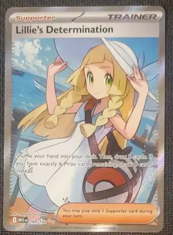 Pokemon Lillie's Determination Ultra Rare Holo Me01 Mega Evolution 169/132 - Image 1