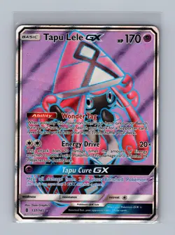 Tapu Lele GX (Full Art) 137/145 Holo Ultra Rare Guardians Rising Pokemon HP - Image 1