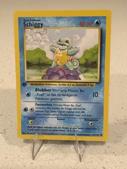 1999 Pokemon Base Set Squirtle German 1st Edition #63/102 - Image 1