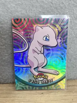 Pokemon 2000 Topps Mew #151 Rainbow Foil Blue Logo NOT PLAYED - Image 1