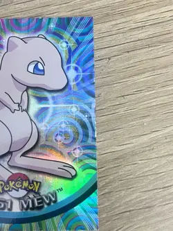 Pokemon 2000 Topps Mew #151 Rainbow Foil Blue Logo NOT PLAYED - Image 4