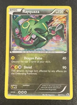Pokemon TCG - Rayquaza 93/113 Legendary Treasures Holo - Image 1