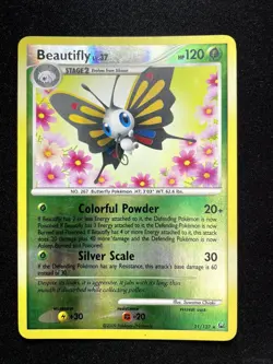 BEAUTIFLY 21/127 RARE PLATINUM POKEMON REVERSE HOLO - Image 1