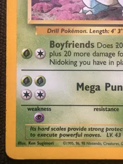 Pokemon TCG Nidoqueen | Jungle Base Set 23/64 | LP | Vintage | Non Holo - Image 4