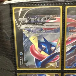 Greninja V-UNION [Set of 4] Holo Promo Sword & Shield Promo Pokemon NM - Image 2