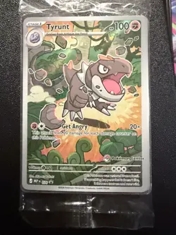 Sealed Pokemon TCG Tyrunt Perfect Order Pokemon Center Stamped Promo - Image 1