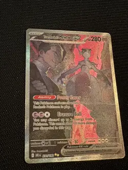 Pokemon Team Rocket’s Mewtwo EX 231/182 Destined Rivals SIR NM Condition - Image 1