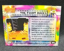 The Fight Rages Charizard Topps Mewtwo Strikes Back Pokemon Holo Foil - Image 2