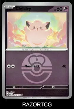 CLEFAIRY (LOVE BALL) 074/217 C ASCENDED HEROES POKEMON REVERSE HOLO NM/M - Image 1
