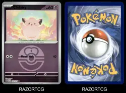 CLEFAIRY (LOVE BALL) 074/217 C ASCENDED HEROES POKEMON REVERSE HOLO NM/M - Image 3