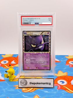 PSA 2010 Pokemon Crobat-Holo Unleashed #84 NM 7 - Image 1