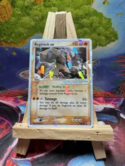 Pokemon TCG Regirock ex (Cracked Ice) Holo #98/101 Hidden Legends Series 2004 - Image 1