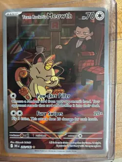 The Pokemon Company Team Rocket's Meowth Sv10 Destined Rivals 203/182 IR Holo - Image 1
