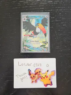 Pokemon TCG Toucannon 094/084 Pitch Black Illustration Rare Full Art Pack Fresh - Image 1