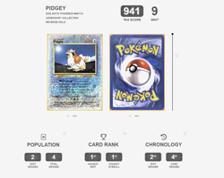 TAG 9 MINT Pokemon Pidgey Legendary Collection 2002 Reverse Fireworks Holo - Image 3
