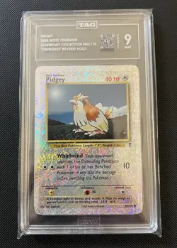 TAG 9 MINT Pokemon Pidgey Legendary Collection 2002 Reverse Fireworks Holo - Image 4