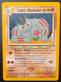 Pokemon TCG Light Machoke 49/105 Neo Destiny Regular LP - Image 1