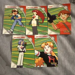 2000 Topps Pokemon TV Series 2 #HV1 - HV5 Holo Foil Ash Jesse Todd James Cassidy - Image 1