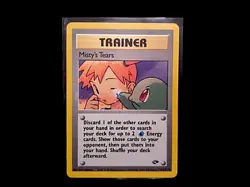 Pokemon Original WOTC Vintage Misty's Tears Gym Challenge Never Played - Image 1