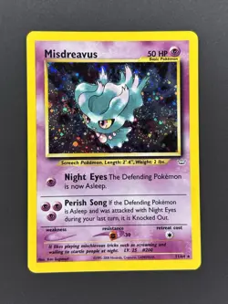 Nintendo Pokemon TCG Misdreavus 11/64 Neo Revelation Holo Rare HP50 English - Image 1