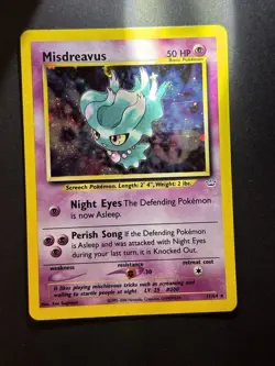 Nintendo Pokemon TCG Misdreavus 11/64 Neo Revelation Holo Rare HP50 English - Image 4