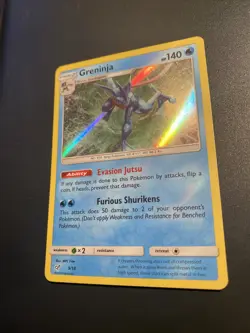 Pokemon TCG Greninja Detective (DEP) Pikachu 9/18 Holo Rare Sun and Moon - Image 3