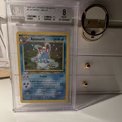 BGS 8 Azumarill 2/111 Neo Genesis Holo Rare English 2000 Pokemon TCG - Image 1