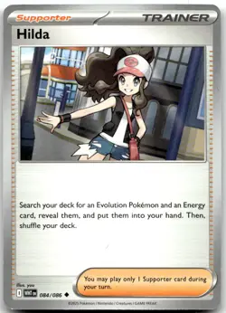 Hilda 084/086 Uncommon White Flare Pokemon Near Mint - Image 1