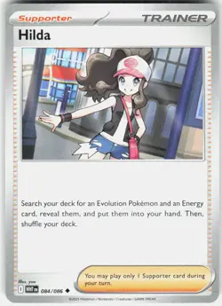 Hilda 084/086 Uncommon White Flare Pokemon Near Mint - Image 1