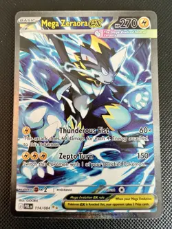 Mega Zeraora ex 114/084 Special Illustration Rare Pitch Black Pokemon SIR Fast - Image 1