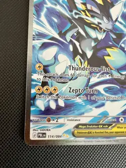 Mega Zeraora ex 114/084 Special Illustration Rare Pitch Black Pokemon SIR Fast - Image 5