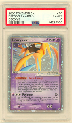 2005 Pokemon EX Deoxys EX Holo Deoxys #98 PSA 6 Freshly Graded - Image 1