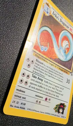 Pokemon TCG Gym Heroes Erika's Dragonair #4 - Damaged - Image 2