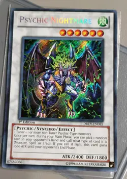 Yugioh Psychic Nightmare DREV-EN085 Secret Rare 1st Ed NM - Image 1