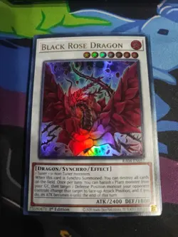 Yu-Gi-Oh! Black Rose Dragon 1st Edition Ultra Rare RA04-EN057 - Image 1