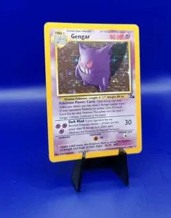 Gengar 5/62 Fossil Set Holo Rare Pokemon Card Nintendo Pokemon 1999 TCG WOTC NM - Image 2