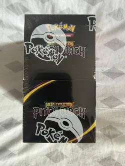 Pokemon TCG MEGA EVOLUTION- Pitch Black HALF BOOSTER BOX (18 Packs) SEALED. - Image 1