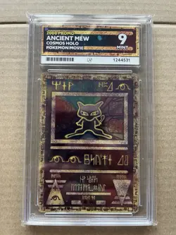 Pokemon Ancient Mew 2000 Holo Card Cosmos Movie Promo ACE 9 - Image 1