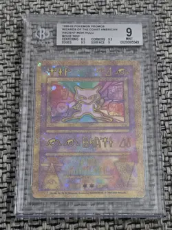 2000 Pokemon Promo Pokemon Movie 2000 Ancient Mew Holo BGS 9 MINT - Image 1