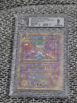 2000 Pokemon Promo Pokemon Movie 2000 Ancient Mew Holo BGS 9 MINT - Image 4