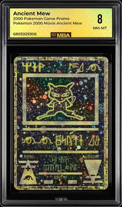 2000 Pokemon Movie Promo Ancient Mew Holo MBA GRADE 8 NM-MT - Image 1