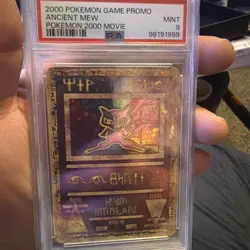 2000 Pokemon Movie Ancient Mew Promo PSA 9 Mint Holo Black Star WOTC - Image 1