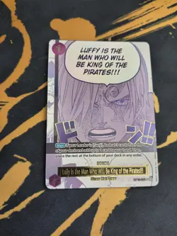 One Piece OP12-079 3rd Anniversary, Sanji Manga Event Luffy Is The Man... NM/M - Image 1