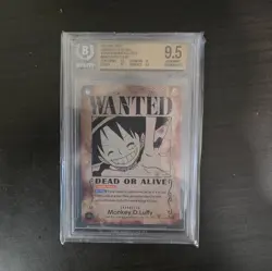BGS 9.5 Monkey D.Luffy OP13-118 Wanted English One Piece OP13 - Image 1