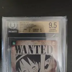 BGS 9.5 Monkey D.Luffy OP13-118 Wanted English One Piece OP13 - Image 2