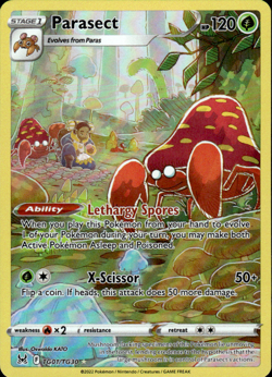 Pokemon TCG Parasect SWSH11: Lost Origin Trainer Gallery TG01/TG30 Oswaldo KATO - Image 1